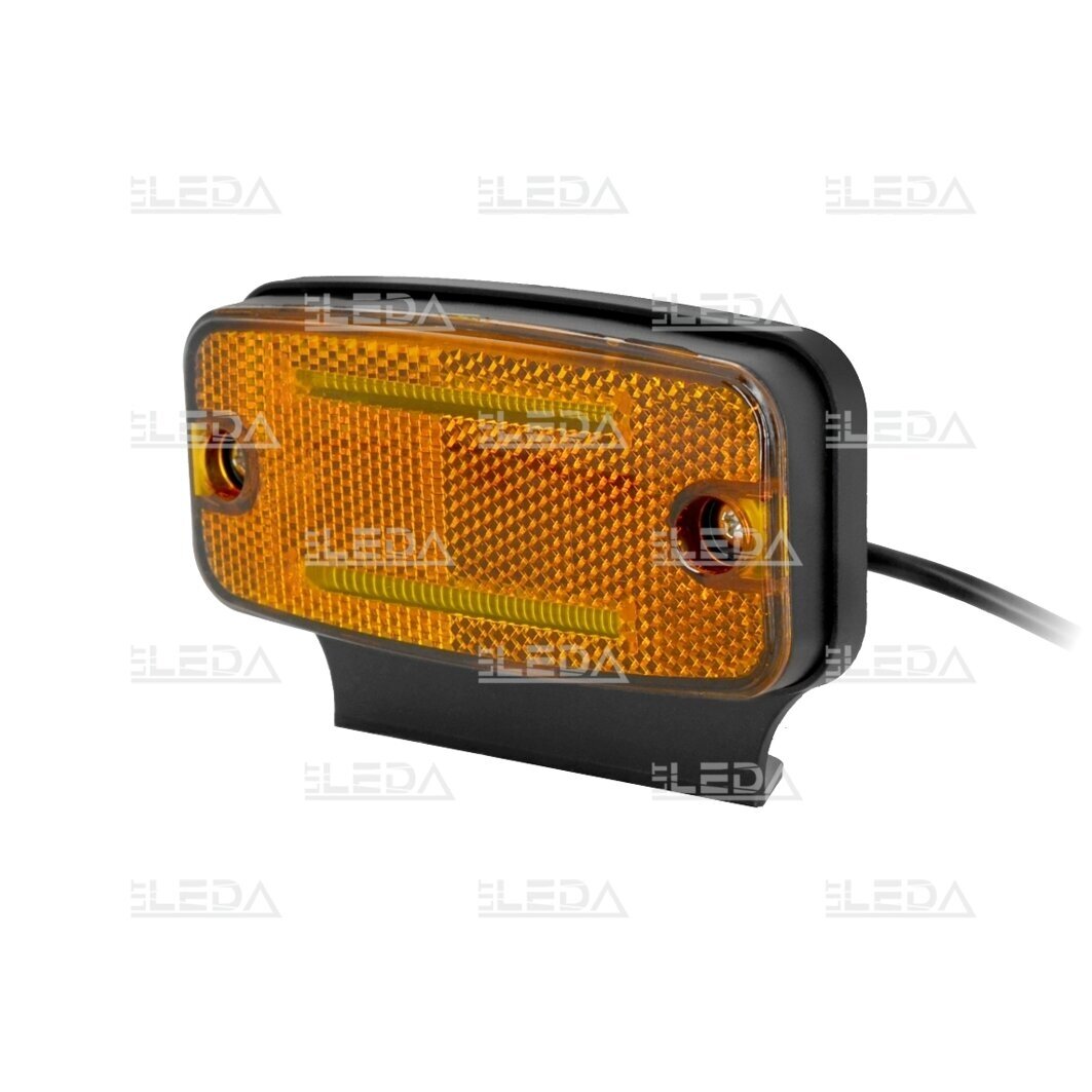 LED side light with reflector, yellow, 12-24V, R3, R91