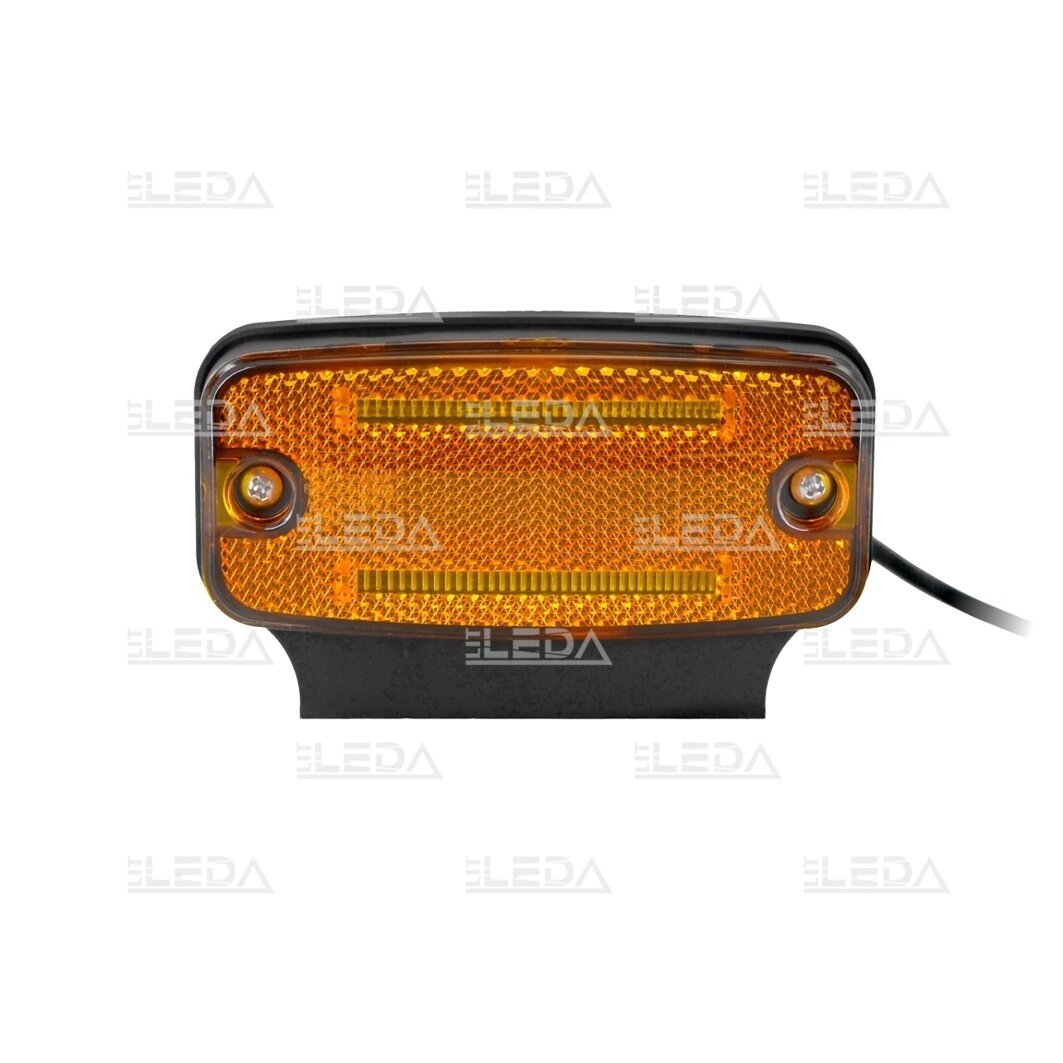 LED side light with reflector, yellow, 12-24V, R3, R91