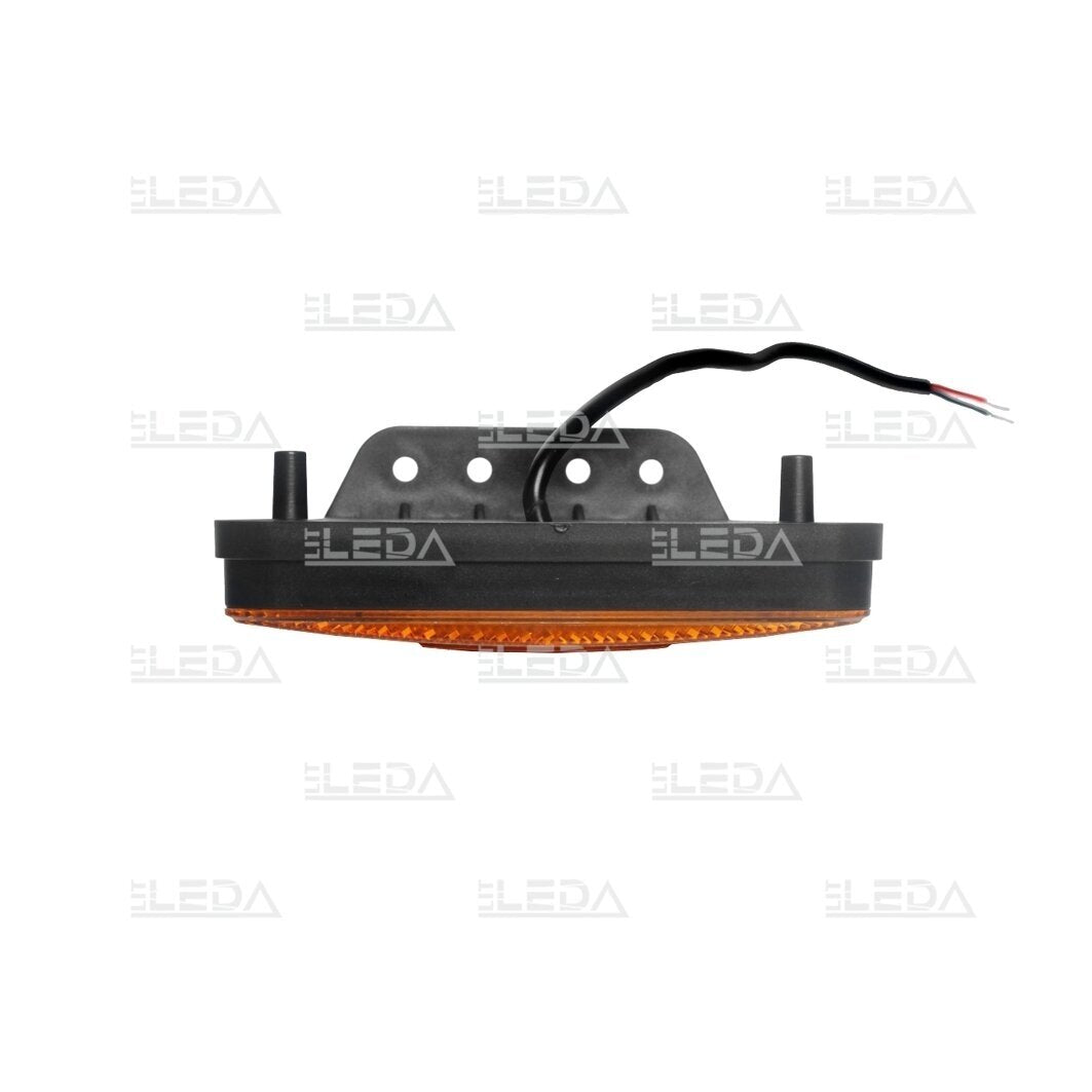 LED side light with reflector, yellow, 12-24V, R3, R91