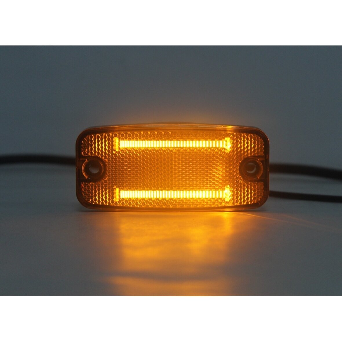 LED side light with reflector, yellow, 12-24V, R3, R91
