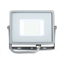 30W(2400Lm) LED Spotlight V-TAC SAMSUNG, IP65, warranty 5 years, gray body, neutral white light 4000K
