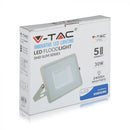 30W(2400Lm) LED Spotlight V-TAC SAMSUNG, IP65, warranty 5 years, gray body, neutral white light 4000K