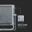 30W(2400Lm) LED-strålkastare V-TAC SAMSUNG, IP65, 5 års garanti, grått hölje, 6400K kallvitt ljus
