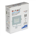 30W (2400Lm) LED-valgusti PIR liikumisanduriga, V-TAC SAMSUNG, IP65, 5-aastane garantii, valge korpus, külmvalge valgus 6400K