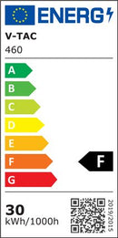 30W (2400Lm) LED-valgusti PIR liikumisanduriga, V-TAC SAMSUNG, IP65, 5-aastane garantii, must korpus, soe valge valgus 3000K