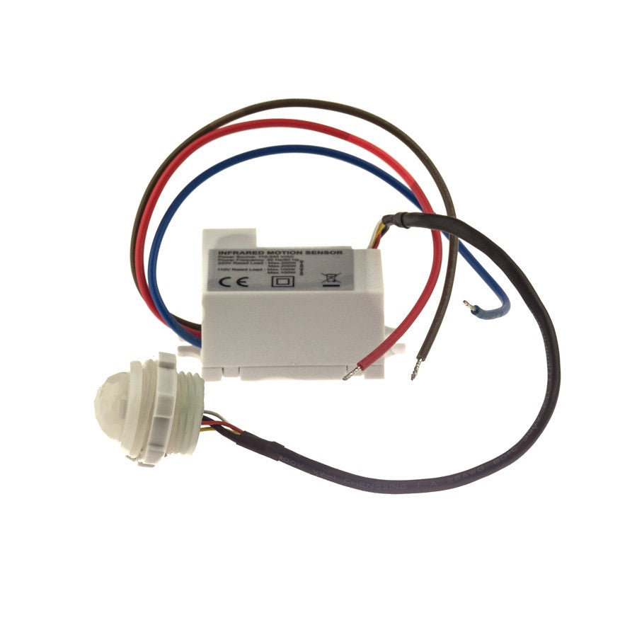 LED mikroviļņu kustības sensors, iebūvējams, melns, IP20, Max.1200W/300W LED, V-TAC