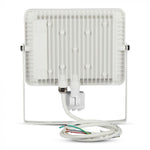 KASTE 8 gab. x 17,85€ – 50W(4000Lm) LED Prožektors ar PIR kustības sensoru (Cut-OFF), V-TAC SAMSUNG, IP65, garantija 5 gadi, balts korpuss, silti balta gaisma 3000K