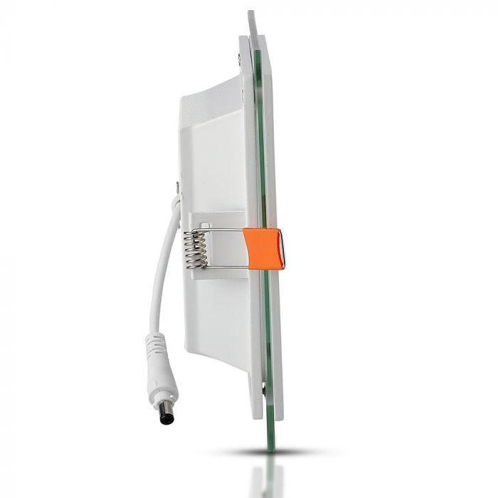 12W(840Lm) LED paneel süvistatav ruut, V-TAC, soe valge valgus 3000K, koos toiteplokiga.