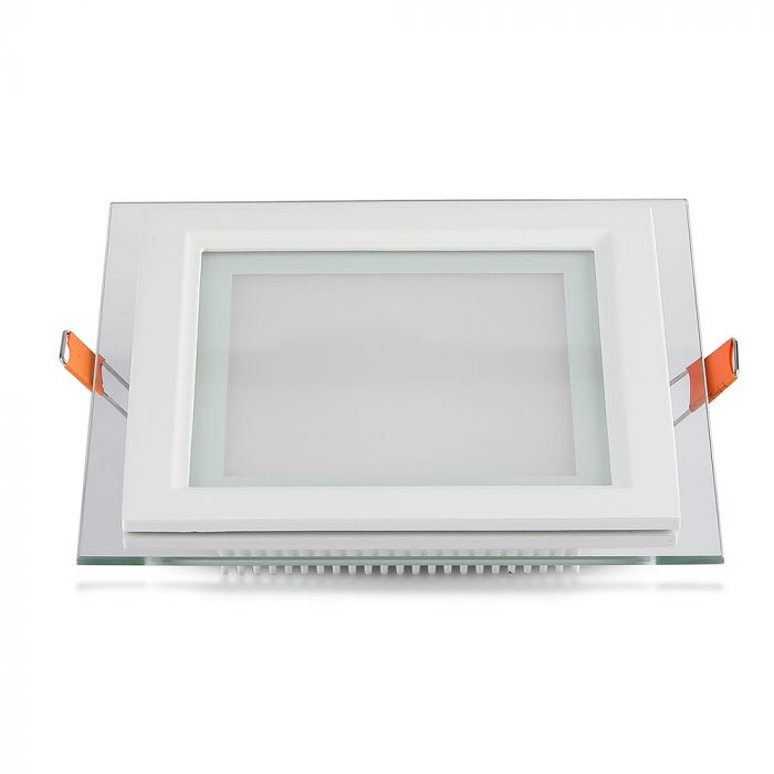 18W(1260Lm) LED MINI panelis iebūvējams kvadrāta, V-TAC, auksti balta gaisma 6400K, komplektā ar barošanās bloku