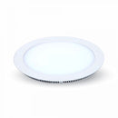 22W(2200Lm) Светодиодная панель встраиваемая круглая, V-TAC, холодный белый свет 6000K, в комплекте с блоком питания