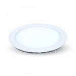 22W(2200Lm) LED paneel süvistatav ümmargune, V-TAC, jaheda valge valgus 6000K, koos toiteplokiga.