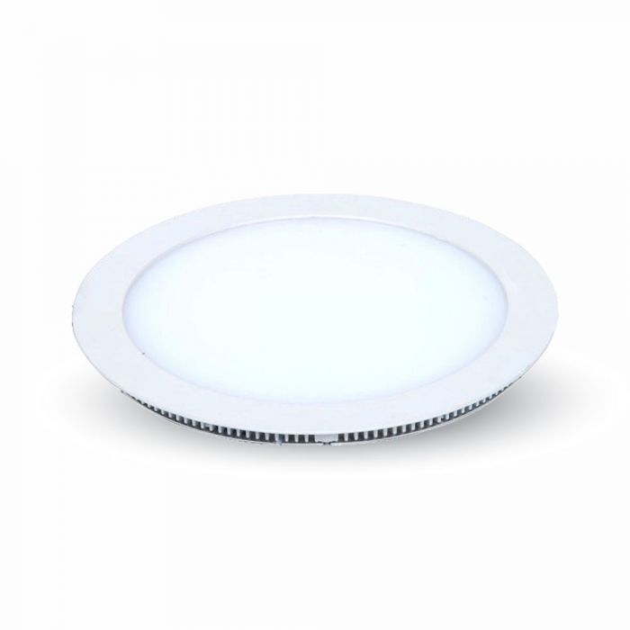 22W(2200Lm) LED paneel süvistatav ümmargune, V-TAC, jaheda valge valgus 6000K, koos toiteplokiga.