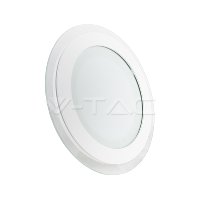 12W(1080Lm) LED Panelis iebūvējams apaļš, V-TAC, maināma gaisma 3000K/4500k/6000k, komplektā ar barošanās bloku