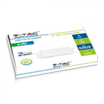 6W (420Lm) LED paneel süvistatav ruut, V-TAC, soe valge valgus 3000K, koos toiteplokiga.