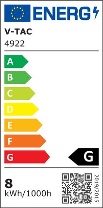 6W+2W(560Lm) LED paneel ülalpool ruutu, V-TAC, soe valge valgus 3000K, koos toiteplokiga.