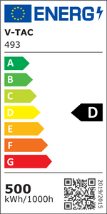 500W(67 500Lm) LED valgusfoor V-TAC SAMSUNG, IP65, dimmerdatav, 5 aastat garantiid, must korpus, jaheda valge valgus 5000K