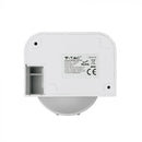 Infrared motion sensor, white, adjustable time and LUX, Max 300W LED, IP44, 360°, V-TAC