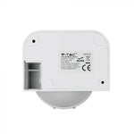Infrasarkanais kustības sensors, balts, regulējams laiks un LUX, Max 300W LED, IP44,   360°, V-TAC