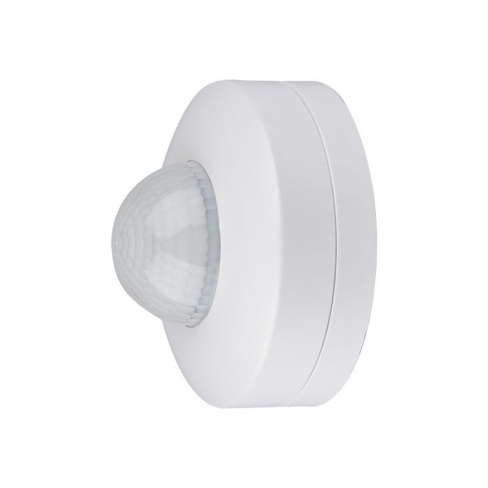 Infrared motion sensor, ceiling, white, adjustable time and LUX, Max 300W LED, 360°, V-TAC