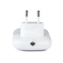 0.5W(10Lm) LED night light with sensor, V-TAC SAMSUNG, IP20, plug-in socket, warm white light 3000K