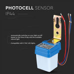 LED light sensor (dusk sensor), IP44, white, 360°, V-TAC