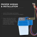 LED light sensor (dusk sensor), IP44, white, 360°, V-TAC