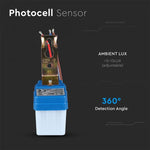 LED light sensor (dusk sensor), IP44, white, 360°, V-TAC