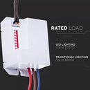 Built-in infrared motion sensor, adjustable time, Max 400W LED, 120°/360°, IP65, V-TAC