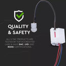 Built-in infrared motion sensor, adjustable time, Max 400W LED, 120°/360°, IP65, V-TAC