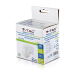 Infrasarkanais kustības sensors, grozāms, balts, regulējams laiks un LUX, Max 400W LED, IP44,  360°, V-TAC