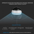 Infrared motion sensor, rotatable, black, adjustable time and LUX (up to 400W), V-TAC