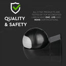 Infrared motion sensor, rotatable, black, adjustable time and LUX (up to 400W), V-TAC