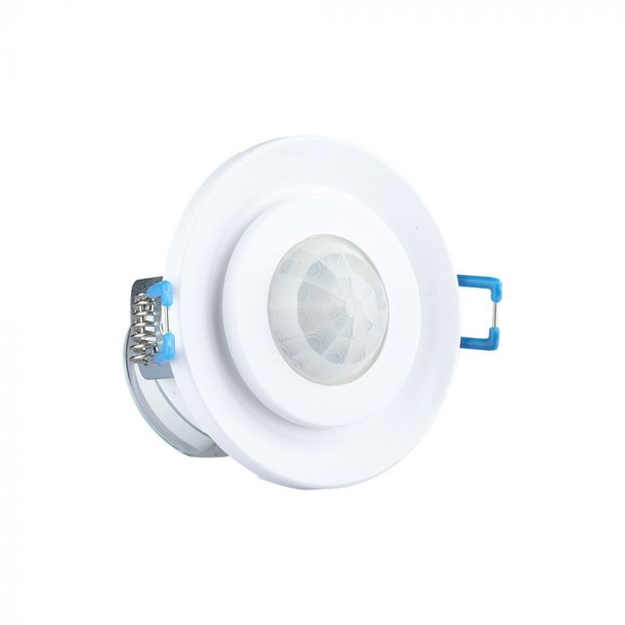 Infrared motion sensor, built-in, ceiling, white, adjustable time and LUX, Max 400W LED, 360°, V-TAC