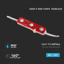 0.72W(66Lm) IP67 LED Modulis ar 3 V-TAC diodēm SMD5050, SARKANA gaisma