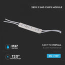 1W (100Lm) IP67 LED модуль с 3 V-TAC диодами SMD2835, КРАСНЫЙ свет