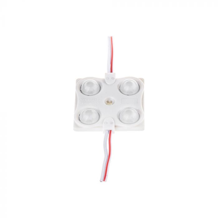 1.44W(135Lm) LED Modulis V-TAC ar SMD2835 4 diodēm, 3 m pašlīmējošs, IP68, auksti balta 6000K