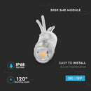 0.24W(22Lm) LED iebūvējams Modulis 12V, V-TAC ar SMD5050 1diodi, IP68, silti balta 3000K