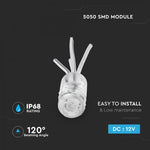 0.24W(22Lm) LED iebūvējams Modulis V-TAC ar SMD5050 1diodi, IP68, auksti balta 6000K