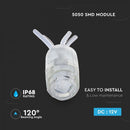 Светодиодный встраиваемый модуль V-TAC 0,24Вт(22Лм) с 1 диодом SMD5050, IP68, СИНИЙ