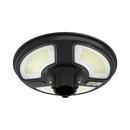 7.5W(1000Lm) LED solārais gaismeklis, apaļš, ar RF sensoru, IP65, V-TAC, LiFePO4 3.2V 32650, 15AH, neitrāli balta gaisma 4000K