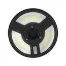 7.5W(1000Lm) LED solārais gaismeklis, apaļš, ar RF sensoru, IP65, V-TAC, LiFePO4 3.2V 32650, 15AH, neitrāli balta gaisma 4000K