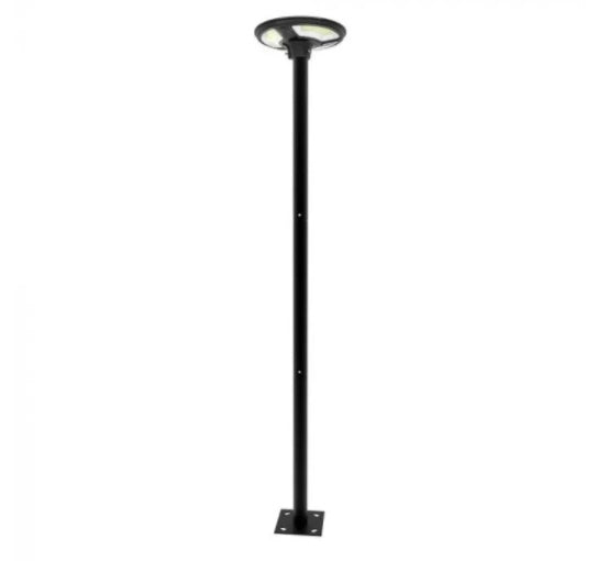 7.5W(1000Lm) LED solar light, round, with RF sensor, IP65, V-TAC, LiFePO4 3.2V 32650, 15AH, cold white light 6500K