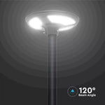 10W(1500Lm) LED solar light, round, with RF sensor, IP65, V-TAC, LiFePO4 3.2V 32650, 25AH, cold white light 6500K