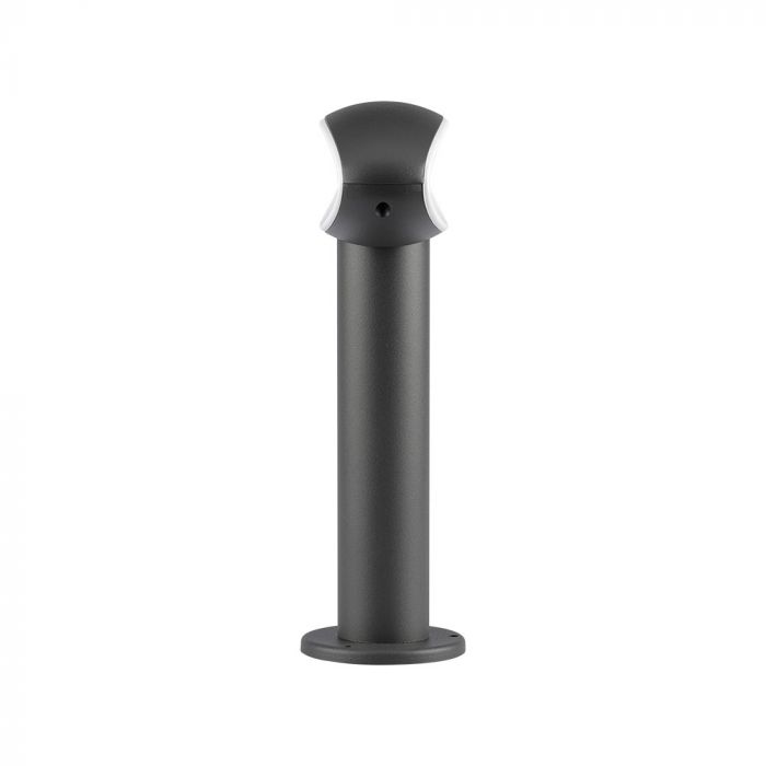 Садовый светодиодный светильник 9W(500Lm), IP54, V-TAC, темно-серый, теплый белый свет 3000K