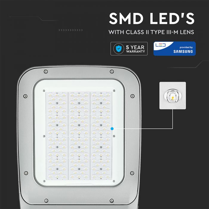 120W(15600Lm) LED Street Light, V-TAC SAMSUNG, 5 years warranty, IP65, neutral white 4000K