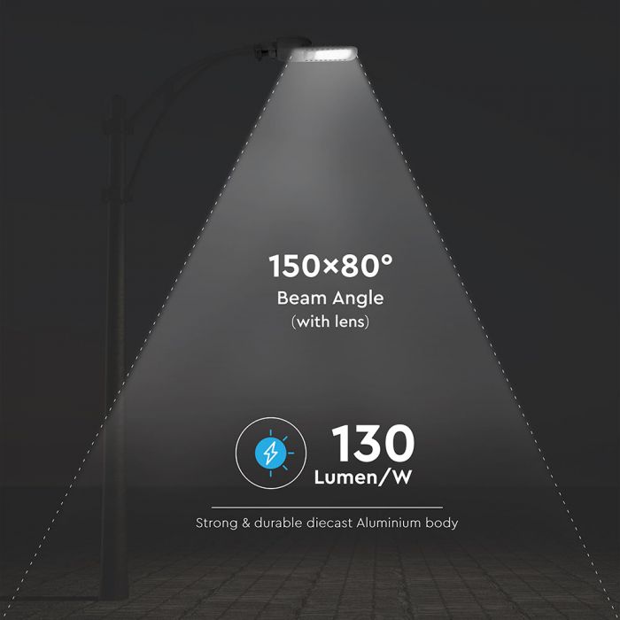 160W (20800Lm) LED tänavavalgustus, V-TAC SAMSUNG, 5 aastat garantiid, IP65, neutraalne valge 4000K
