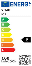 160W(20800Lm) LED ielu gaismeklis, V-TAC SAMSUNG, garantija 5 gadi, IP65, neitrāli balta gaisma 4000K