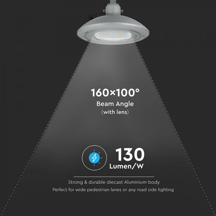 Уличный светодиодный светильник 100W(13000Lm), V-TAC SAMSUNG, A++, 5 лет гарантии, IP65, нейтральный белый 4000K