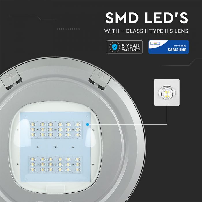 100W(13000Lm) LED street light, V-TAC SAMSUNG, A++, warranty 5 years, IP65, neutral white light 4000K