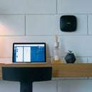 AJAX Security Hub 2 Plus med WI-FI, Ethernet och 2 4G SIM-kortplatser, detektorövervakningsfunktion, larmsändning och fotoverifiering av detektoranslutning Svart